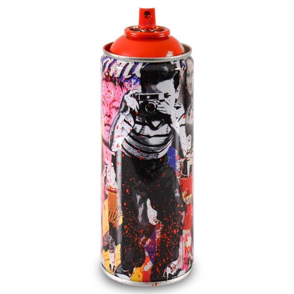 Mr. Brainwash "Smile" Limited Edition Hand Painted Spray Can