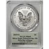 Image 3 : 2019-S Enhanced Reverse Proof $1 Silver Eagle Coin PCGS PR69 FDOI Cleveland Signature