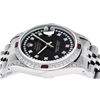 Image 9 : Rolex Mens Stainless Steel Ruby and Diamond Datejust