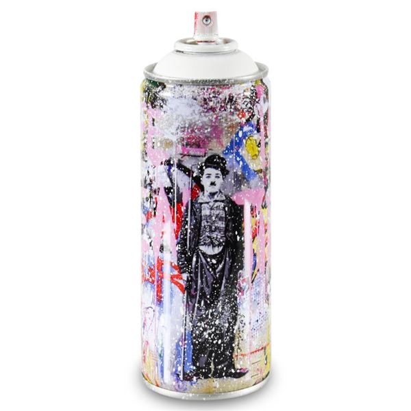 Mr. Brainwash "Gold Rush" Limited Edition Hand Painted Spray Can