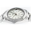 Image 8 : Rolex Men's Stainless Steel White Index Datejust 2 Wristwatch