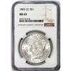 Image 1 : 1883-CC $1 Morgan Silver Dollar Coin NGC MS63