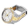 Image 4 : Rolex Mens Two Tone Diamond Datejust Wristwatch With Rolex Box