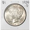 1934-D $1 Peace Silver Dollar Coin