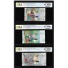 Lot of 2014 Kuwait 1/4, 1/2 & 1 Dinar Notes PCGS Superb Gem Uncirculated 67PPQ