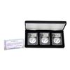 Image 1 : 2020 China 10 Yuan Silver Panda (3) Coin Set PCGS MS70 Shenyang Mint w/COA