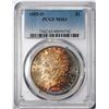 1885-O $1 Morgan Silver Dollar Coin PCGS MS63 Amazing Toning