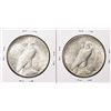 Image 2 : Lot of (2) 1923-S $1 Peace Silver Dollar Coins