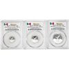 Image 1 : Lot of 2016-Mo Mexico Proof 1/20, 1/10 and 1/4 oz Silver Libertad Coins PCGS PR69DCAM