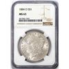 Image 1 : 1884-O $1 Morgan Silver Dollar Coin NGC MS63