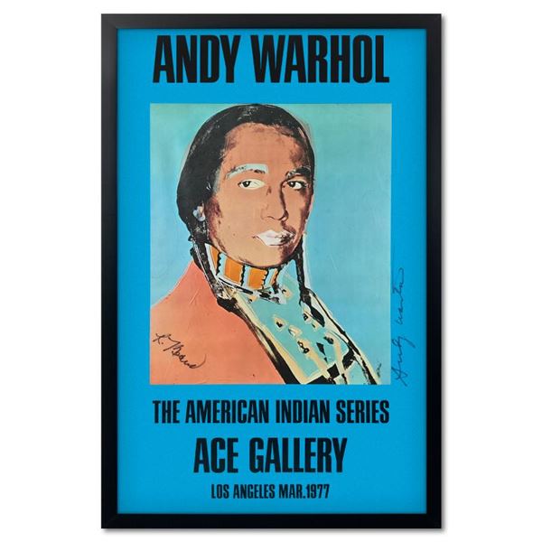 Andy Warhol (1928-1987) "The American Indian Series (Blue)" Print Poster on Paper