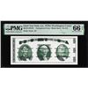 Circa 1970's Washington Center Giori Test Note PMG Gem Uncirculated 66EPQ