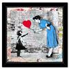 Mr. Brainwash "Love Catcher" Original Mixed Media on Paper