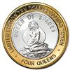 Image 1 : .999 Silver Four Queens Casino Hotel Las Vegas $10 Limited Edition Gaming Token
