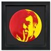 Image 1 : Andy Warhol (1928-1987) "Self Portrait (Yellow)" Framed Limoges Porcelain Plate