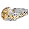 Image 4 : Rolex Mens Two Tone Sapphire and Diamond Datejust Wristwatch With Rolex Box