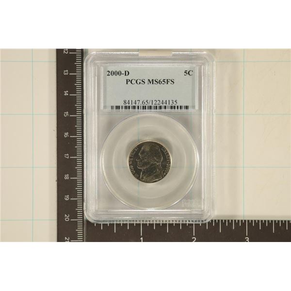2000-D JEFFERSON NICKEL PCGS MS65FS