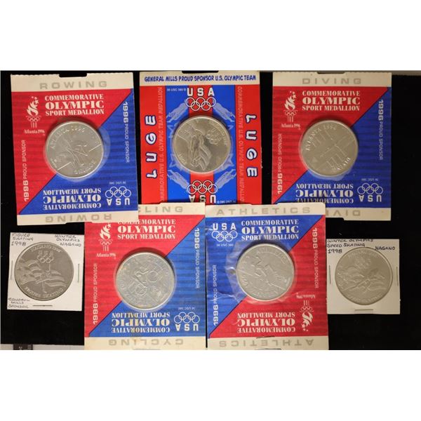 7-1 1/2'' OLYMPIC COMMEMORATIVE SPORTS MEDALS