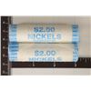 Image 1 : 2-SOLID DATE ROLLS OF $2 2003-P JEFFERSON NICKELS