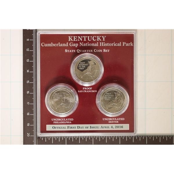 2016-P/D/S CUMBERLAND GAP N.P. QUARTER SET