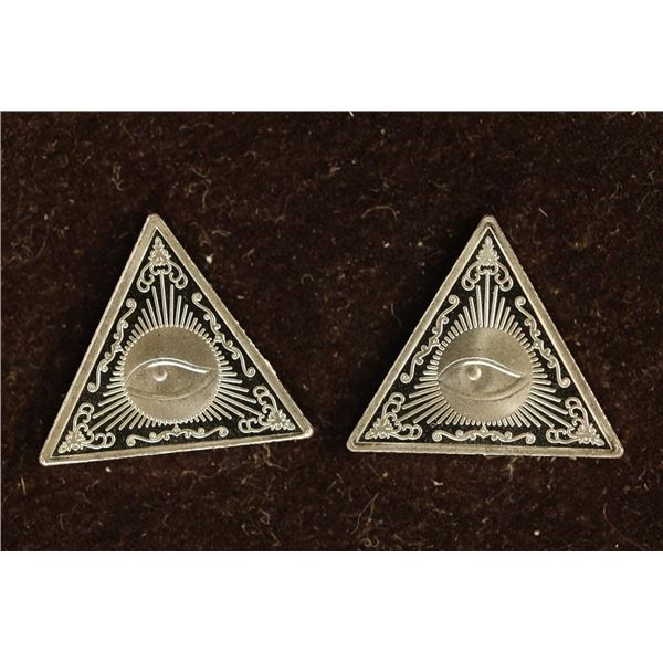 2-2 GRAM .999 FINE SILVER INGOTS PYRAMID SHAPED PF