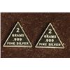 Image 2 : 2-2 GRAM .999 FINE SILVER INGOTS PYRAMID SHAPED PF