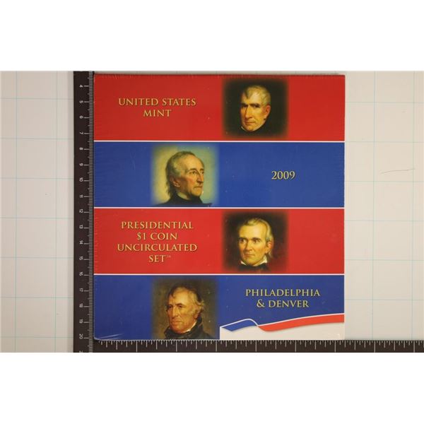 2009 PRESIDENTIAL DOLLAR 8 COIN UNC SET SEALED