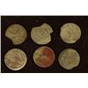 Image 2 : 6 SILVER DIME SIZED OTTOMAN EMPIRE PARA COINS: