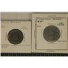 Image 1 : 2 VINTAGE METAL 1/4 SIZED CASINO GAMING TOKENS: