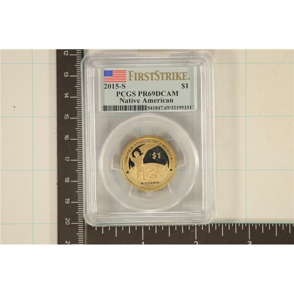 2015-S NATIVE AMERICAN US $ PCGS PR69 DCAM