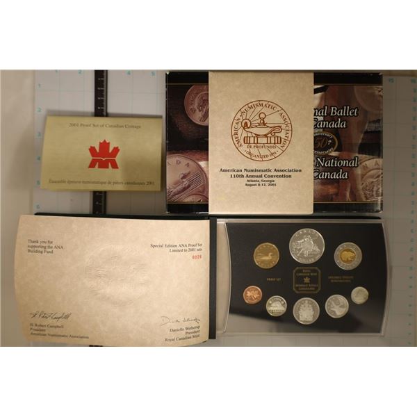2001 CANADA ANA LIMITED EDITION 8 COIN SILVER PF
