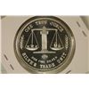 Image 2 : 1 TROY OZ .999 FINE SILVER UNC ROUND SILVER TRADE