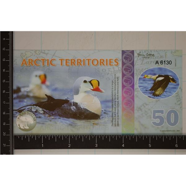 2017 ARCTIC TERRITORIES 50 POLAR DOLLAR CRISP UNC