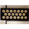 Image 1 : 24KT GOLD PLATED 1999 & 2000-P & D US STATE 1/4'S
