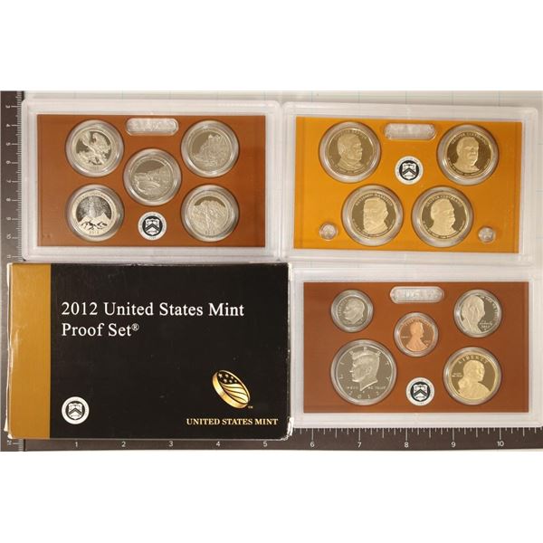 2012 US PROOF SET (WITH BOX) 14 PIECES