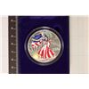 Image 1 : 1999 AMERICAN SILVER EAGLE COLORIZED BU WITH