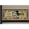 Image 1 : 2008 ONE DISNEY DOLLAR CRISP UNC COLORIZED BILL