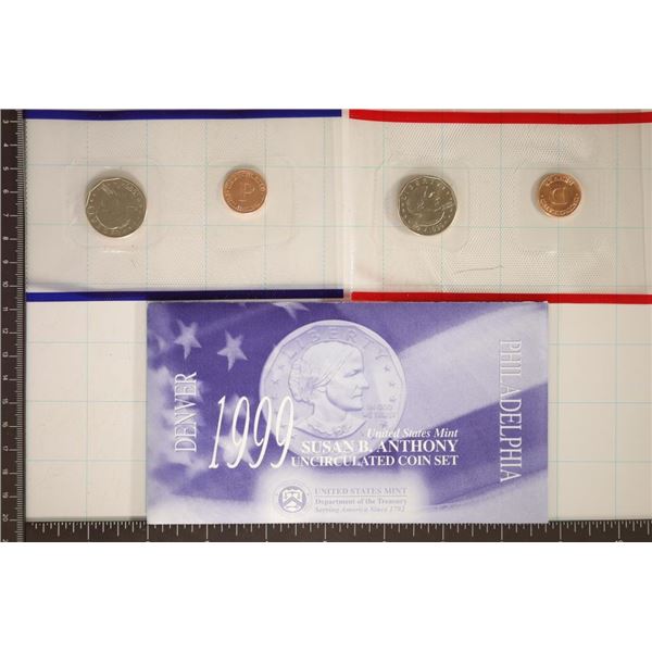 1999-P & D SBA DOLLAR UNC SET IN ENVELOPE