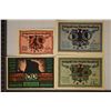 Image 1 : 4-1921 GERMAN NOTGELDS: 10, 20 & 2-50 PFENNIGS CU