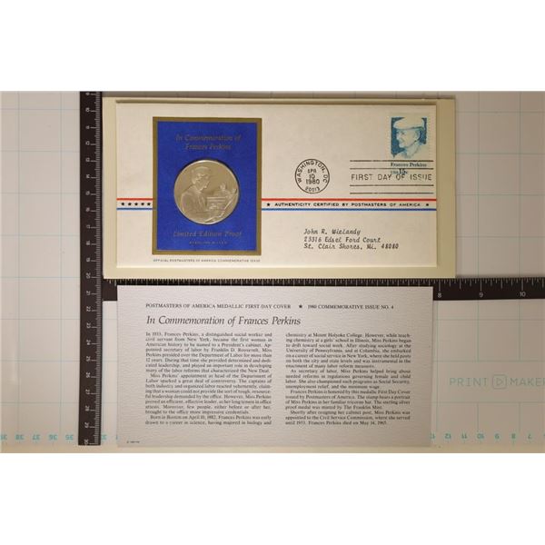 .8 OZ. PF STERLING SILVER ROUND IN FDC: IN