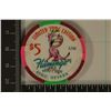 Image 2 : $5 FLAMINGO HILTON CASINO CHIP 1996 LIMITED
