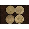 Image 2 : 1853, 1884, 1886 & 1887 SILVER SEATED LIB DIMES
