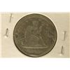 Image 2 : LOVE TOKEN ON 1843 SILVER SEATED LIBERTY QUARTER