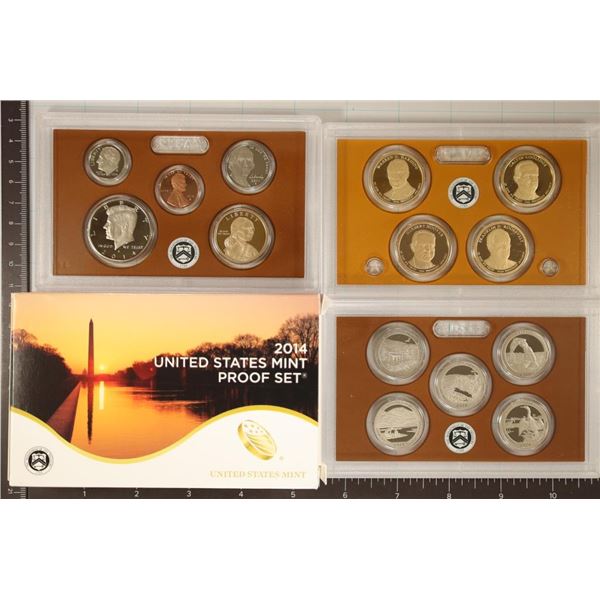 2014 US PROOF SET (WITH BOX) 14 PIECES