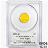 Image 2 : 2001-W US 1/10oz. Gold $5 Eagle PCGS PR69 DCAM