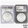 Image 1 : [2] 2011&2018 Silver Eagle NGC/PCGS MS70