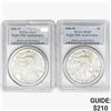 Image 1 : [2] 2006-W Silver Eagle PCGS MS69 20th ANNIV.