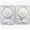 Image 2 : [2] 2006-W Silver Eagle PCGS MS69 20th ANNIV.