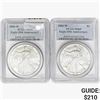 Image 1 : [2] 2006-W Silver Eagle PCGS MS69 20th ANNIV.