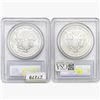 Image 2 : [2] 2006-W Silver Eagle PCGS MS69 20th ANNIV.